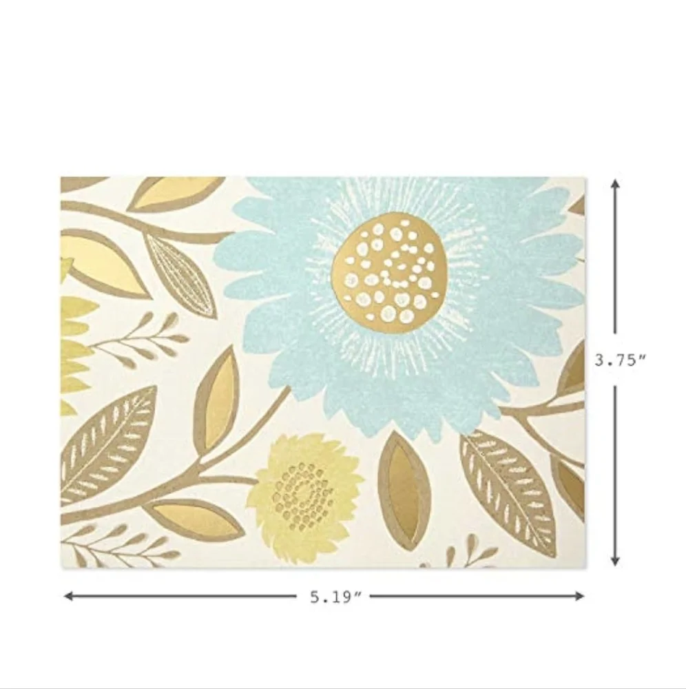 HALLMARK FLORAL DOTS BLANK NOTE CARDS STATIONERY 5☆ NWT $34.95 - LIMITED SPECIAL